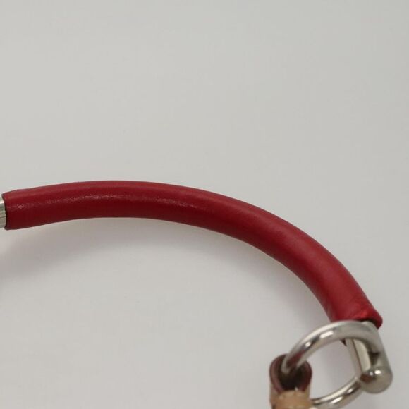 Prada Triangle Logo Red Leather Shoulder Bag (Pre-Owned) - Picture 6 of 16